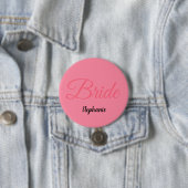 Name des Monogrammes des Bride-Brautparty Custom W Button (Beispiel)