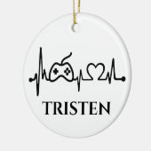 Name des Monogrammes des Gamings Keramik Ornament (Links)