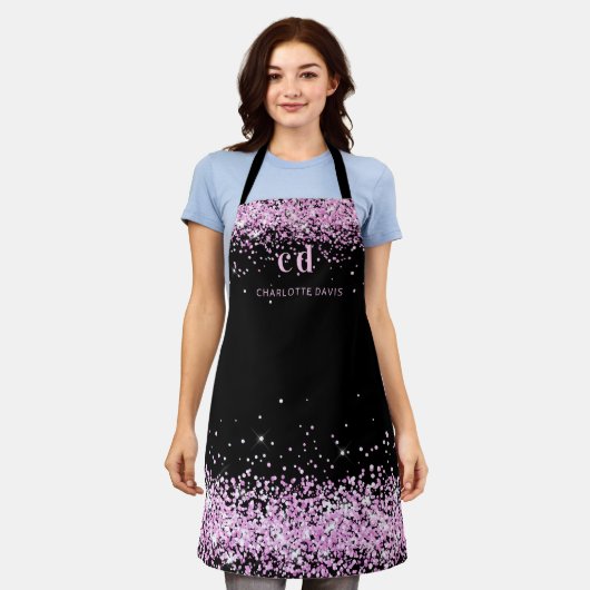 Name des Monogrammes des Glitzer Schürze (Getragen)