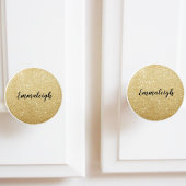 Name des Monogrammes des Gold Glitzer Keramikknauf