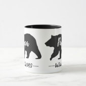 Name des Monogrammes des rustikalen Paparbeers Tasse (Zentrum)