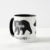 Name des Monogrammes des rustikalen Paparbeers Tasse (Vorderseite Links)