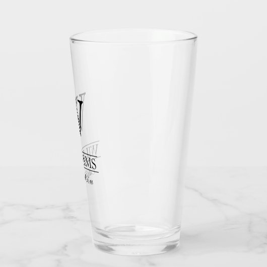 Name des Monogrammes einer benutzerdefinierten Ele Glas (Links)