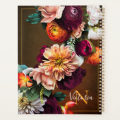 Name des Monogrammes Elegant Botanische Flora rust Planer (Rückseite)