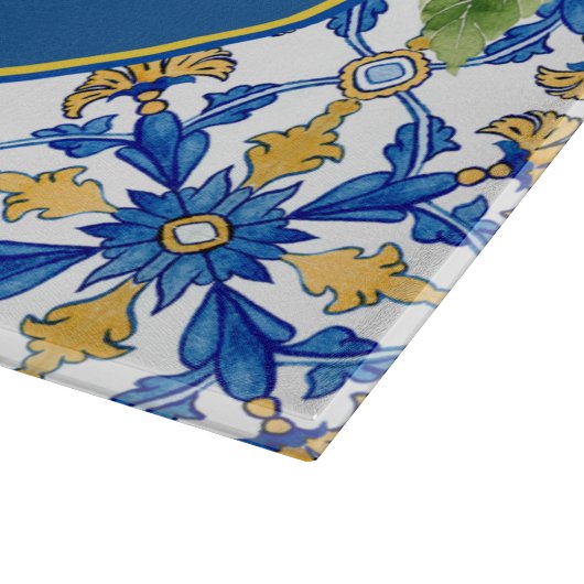 Name des Monogrammes Schneidebrett (Ecke)