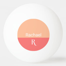 Name des Monogrammes Tischtennisball