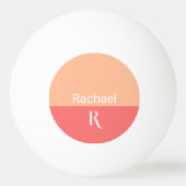Name des Monogrammes Tischtennisball (Rückseite)