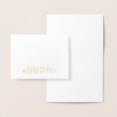 Name des Monogrammkopfes Folienkarte (Anzeige)