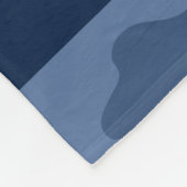 Name des Monogrammmusters für blaues Camouflage Fleecedecke (Ecke)