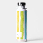 Name des Monogramms Anfangsfarbe Wasserfarbe Regen Trinkflasche (Links)