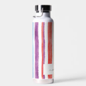 Name des Monogramms Anfangsfarbe Wasserfarbe Regen Trinkflasche (Rechts)