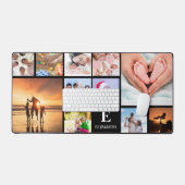 Name des Monogramms des benutzerdefinierten 11-Fot Schreibtischunterlage (Tastatur & Maus)