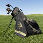 Name des Monogramms für das benutzerdefinierte T-S Golfhandtuch (Gras)