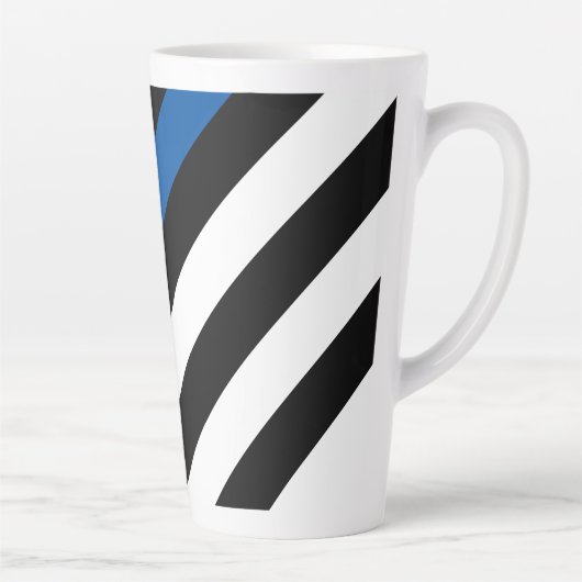 Name des Monogramms für das dünne blaue Line-Poliz Milchtasse (Rechts)