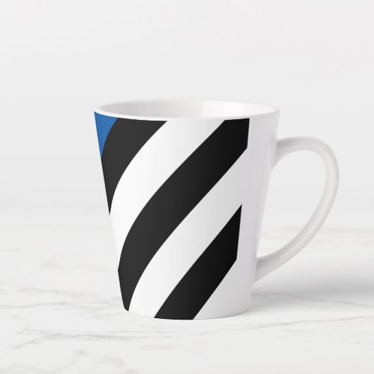Name des Monogramms für das dünne blaue Line-Poliz Milchtasse (Rechts)