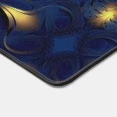Name des Monogramms für das Gold Navy-Fraktal Schreibtischunterlage (Ecke)