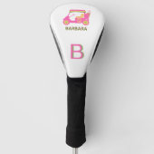 Name des Monogramms für das Hot Pink Custom Golf C Headcover (Vorderseite)