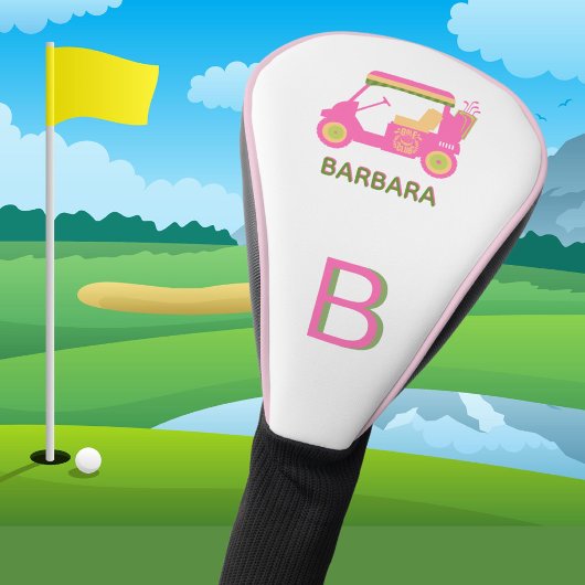 Name des Monogramms für das Hot Pink Custom Golf C Headcover