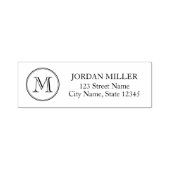 Name des Monogramms für das klassische Round-Borde Permastempel (Design)