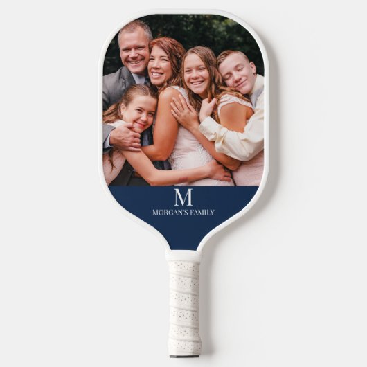 Name des Monogramms für das moderne benutzerdefini Pickleball Schläger (Vorderseite)