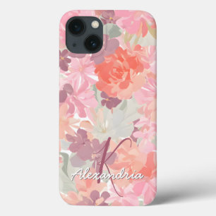 Name des Monogramms für das Muster der Flora und F Case-Mate iPhone Hülle