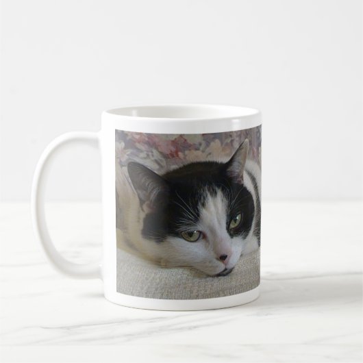 Name des Monogramms für das niedliche Schwarze Fot Kaffeetasse (Links)