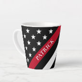 Name des Monogramms für das Thin Red Line Firefigh Milchtasse (Linke Ecke)