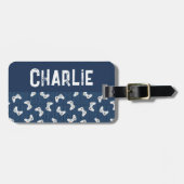 Name des Monogramms für das Videospiel Gepäckanhänger (Vorderseite horizontal)