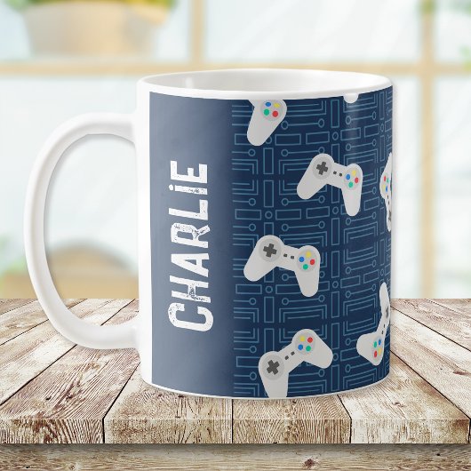 Name des Monogramms für das Videospiel Kaffeetasse