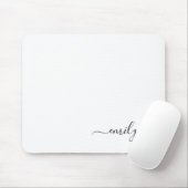 Name des Monogramms für das White Black Modern Mousepad (Mit Mouse)