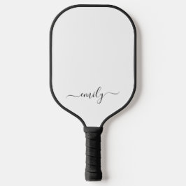Name des Monogramms für das White Black Modern Pickleball Schläger