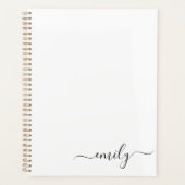 Name des Monogramms für das White Black Modern Planer (Vorderseite)