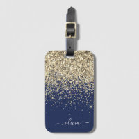 Name des Monogramms für den Blauen Girl-Glitzer