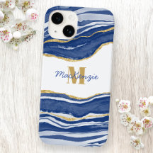 Name des Monogramms für den blauen Marmor Agate Go