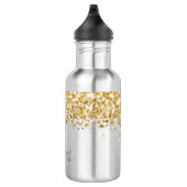 Name des Monogramms für den Elegangolden Glitzer Edelstahlflasche (Rechts)