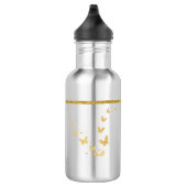 Name des Monogramms für den Elegangolden Glitzer Edelstahlflasche (Rechts)