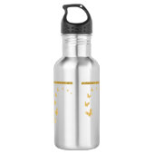 Name des Monogramms für den Elegangolden Glitzer Edelstahlflasche (Rückseite)