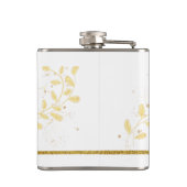 Name des Monogramms für den Elegangolden Glitzer Flachmann (Rückseite)