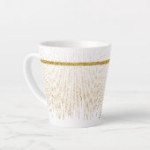 Name des Monogramms für den Elegangolden Glitzer Milchtasse (Linke Ecke)