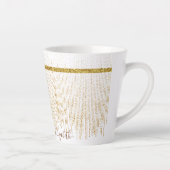 Name des Monogramms für den Elegangolden Glitzer Milchtasse (Rechts)