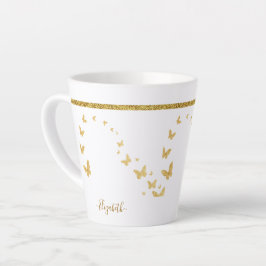 Name des Monogramms für den Elegangolden Glitzer Milchtasse