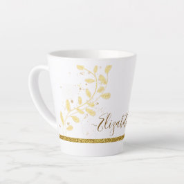 Name des Monogramms für den Elegangolden Glitzer Milchtasse