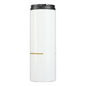 Name des Monogramms für den Elegangolden Glitzer Thermosbecher (Rückseite)