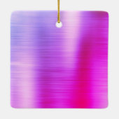 Name des Monogramms für den lila Glitzer, Sparkeil Keramikornament (Rückseite)