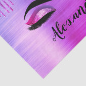 Name des Monogramms für den lila Glitzer, Sparkeil Seidenpapier (Ausschnitt)