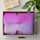 Name des Monogramms für den lila Glitzer, Sparkeil Seidenpapier (Geschenk)