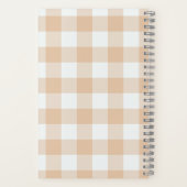 Name des Monogramms für den niedlichen Peach Buffa Notizblock (Rückseite)