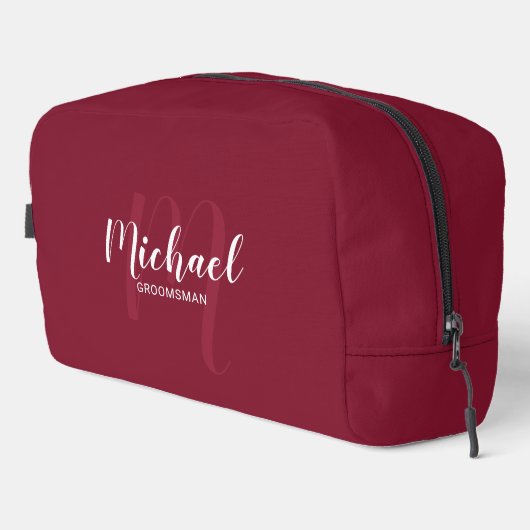 Name des Monogramms für den Personalisierten Trauz Waschbeutel (Rechte Ecke)