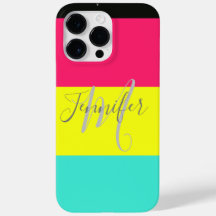 Name des Monogramms für den schwarzen und neonfarb