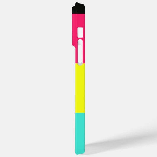 Name des Monogramms für den schwarzen und neonfarb Case-Mate iPhone Hülle (Rückseite / Links)